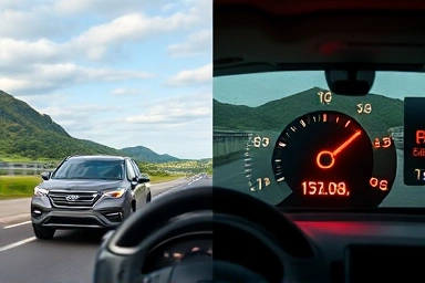 Fuel economy comparison: high vs. optimal tire pressure